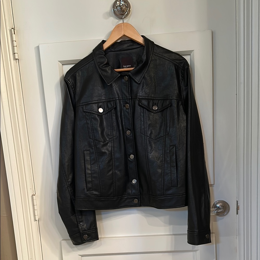 Free Press Black Leather Jacket